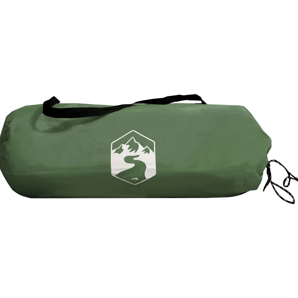 vidaXL Backpacking Tent 4-persoons Groen 185T Polyester met PU Coating
