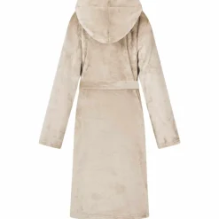 vidaXL Badjas Hoodie Beige S Flanel