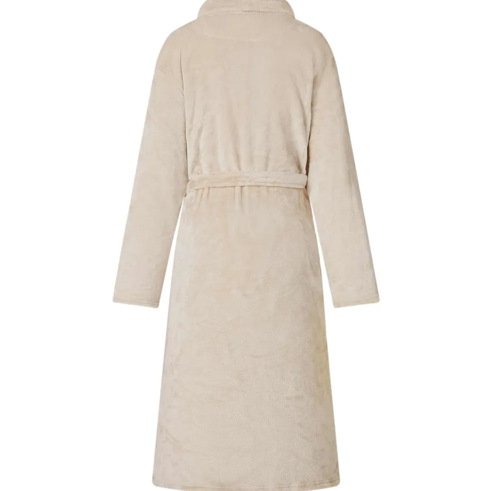 vidaXL Badjas zonder Kap Beige s Flanel
