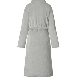 vidaXL Badjas zonder Kap Grijs s Flanel