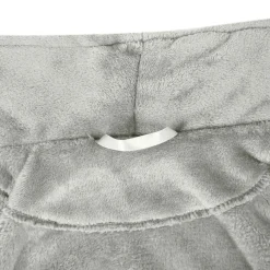 vidaXL Badjas zonder Kap Grijs s Flanel