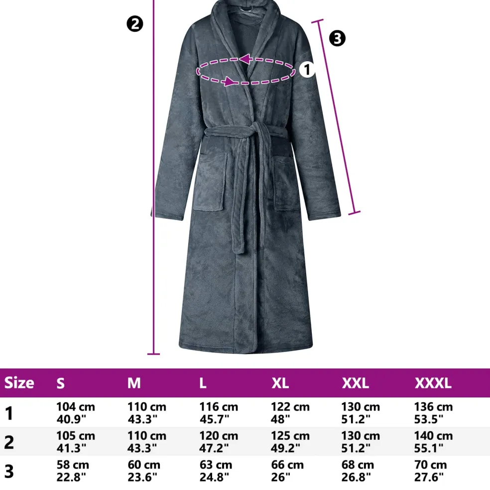 vidaXL Badjas zonder Kap Marineblauw s Flanel
