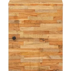 vidaXL Badkamer Hangkast Naturel 38 x 33 x 48 cm Massief Mango Hout