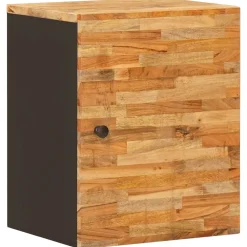 vidaXL Badkamer Hangkast Naturel 38 x 33 x 48 cm Massief Mango Hout