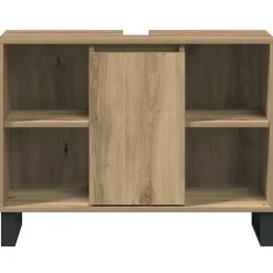 vidaXL Badkamer Kast Artisan Eiken 80 x 33 x 60 cm Bewerkt hout