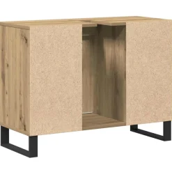 vidaXL Badkamer Kast Artisan Eiken 80 x 33 x 60 cm Bewerkt hout