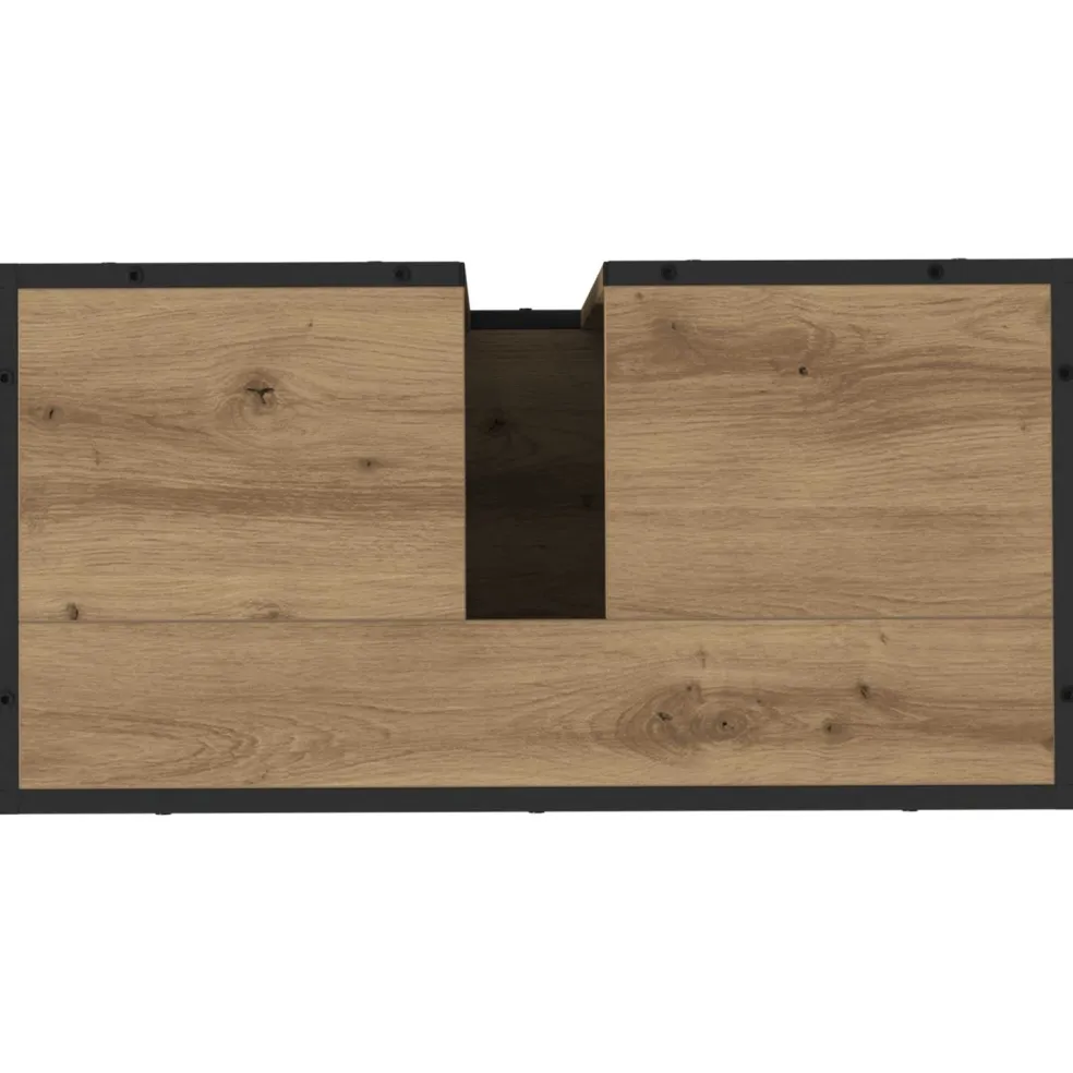 vidaXL Badkamerkast Artisan Eiken 65 x 33 x 60 cm Bewerkt hout