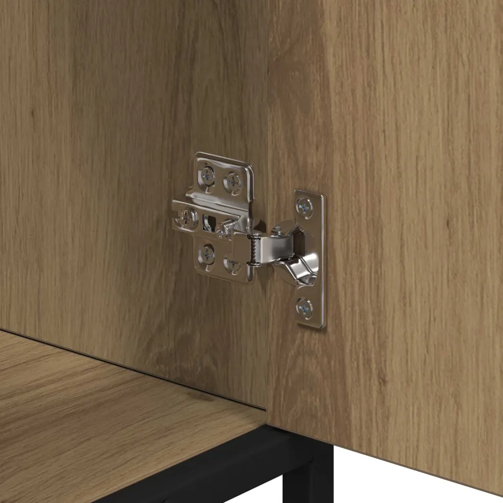 vidaXL Badkamerkast Artisan Eiken 65 x 33 x 60 cm Bewerkt hout