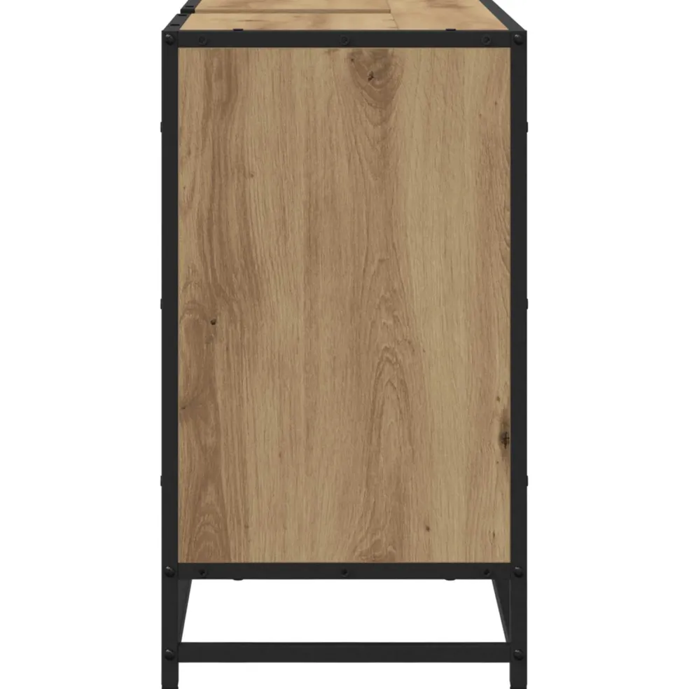 vidaXL Badkamerkast Artisan Eiken 65 x 33 x 60 cm Bewerkt hout