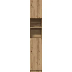 vidaXL Badkamerkast Artisan Eiken 32x25,5x190 cm Bewerkt Hout