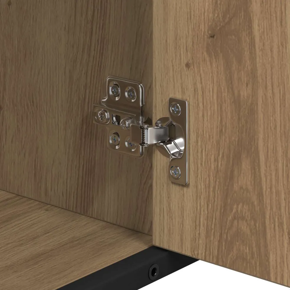 vidaXL Badkamerkast Artisan Eiken 80 x 33 x 60 cm Bewerkt hout