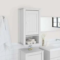 vidaXL Badkamerkast BERG 40x27x71,5 cm massief grenenhout wit