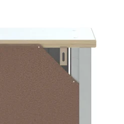 vidaXL Badkamerkast BERG 40x27x71,5 cm massief grenenhout wit