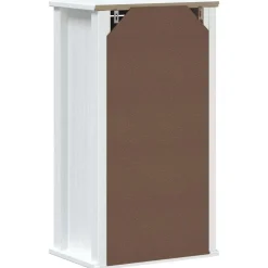 vidaXL Badkamerkast BERG 40x27x71,5 cm massief grenenhout wit