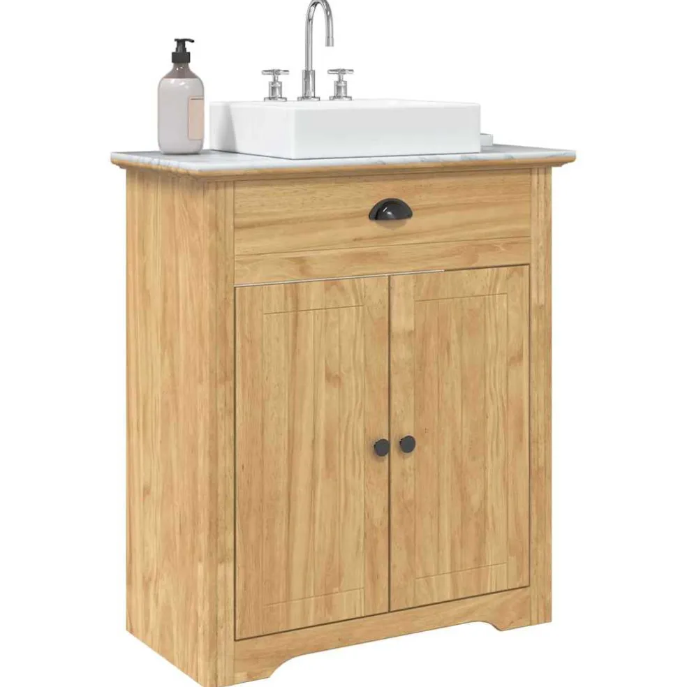 vidaXL Badkamer Kast BODO Honingbruin 70 x 35 x 80 cm Bewerkt hout