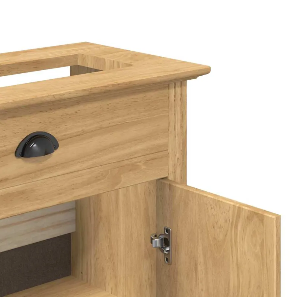 vidaXL Badkamer Kast BODO Honingbruin 70 x 35 x 80 cm Bewerkt hout