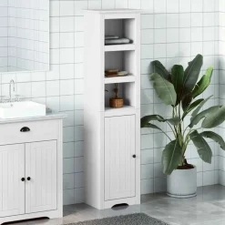 vidaXL Badkamerkast BODO 44x30x160 cm wit