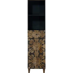 vidaXL Badkamerkast Bruin 38 x 33 x 160 cm Massief Mango Hout