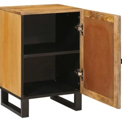 vidaXL Badkamerkast Bruin 38 x 33 x 58 cm Massief Mango Hout