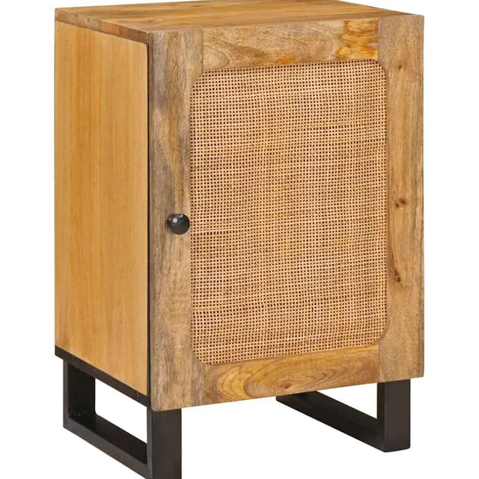 vidaXL Badkamerkast Bruin 38 x 33 x 58 cm Massief Mango Hout
