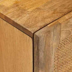 vidaXL Badkamerkast Bruin 38 x 33 x 58 cm Massief Mango Hout