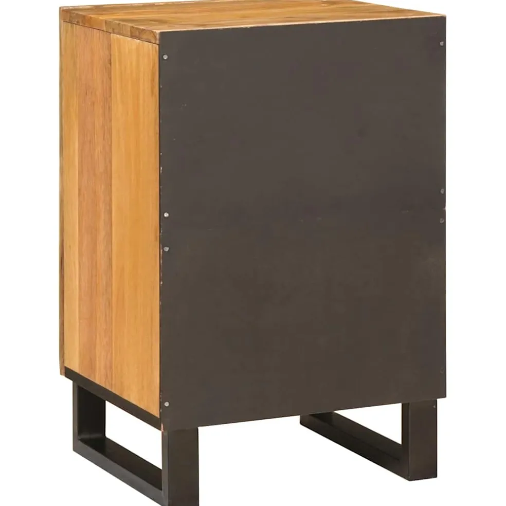 vidaXL Badkamerkast Bruin 38 x 33 x 58 cm Massief Mango Hout