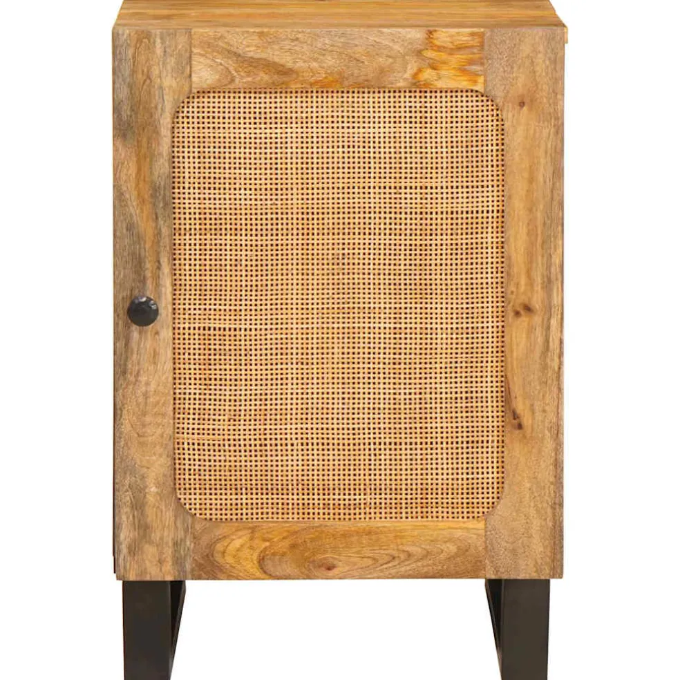 vidaXL Badkamerkast Bruin 38 x 33 x 58 cm Massief Mango Hout
