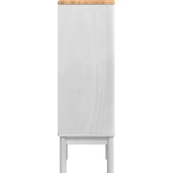 vidaXL Badkamerkast FLORO Wit 35 x 30 x 90 cm Massief Vurenhout