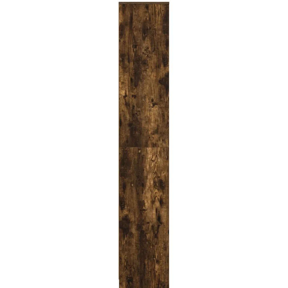 vidaXL Badkamerkast Gerookt eiken 30 x 33 x 190 cm Bewerkt hout