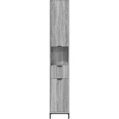 vidaXL Badkamer Kast Grijs Sonoma 31,5 x 33 x 190 cm