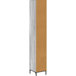 vidaXL Badkamer Kast Grijs Sonoma 31,5 x 33 x 190 cm