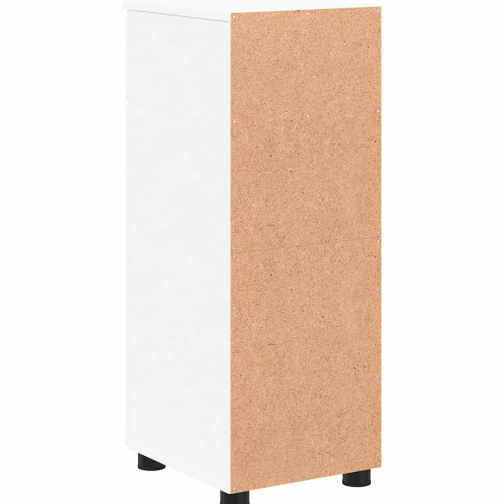 vidaXL Badkamer Kast Hoogglans wit 30 x 35 x 80 cm