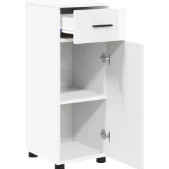 vidaXL Badkamer Kast Hoogglans wit 30 x 35 x 80 cm