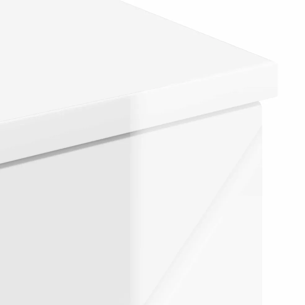 vidaXL Badkamer Kast Hoogglans wit 30 x 35 x 80 cm
