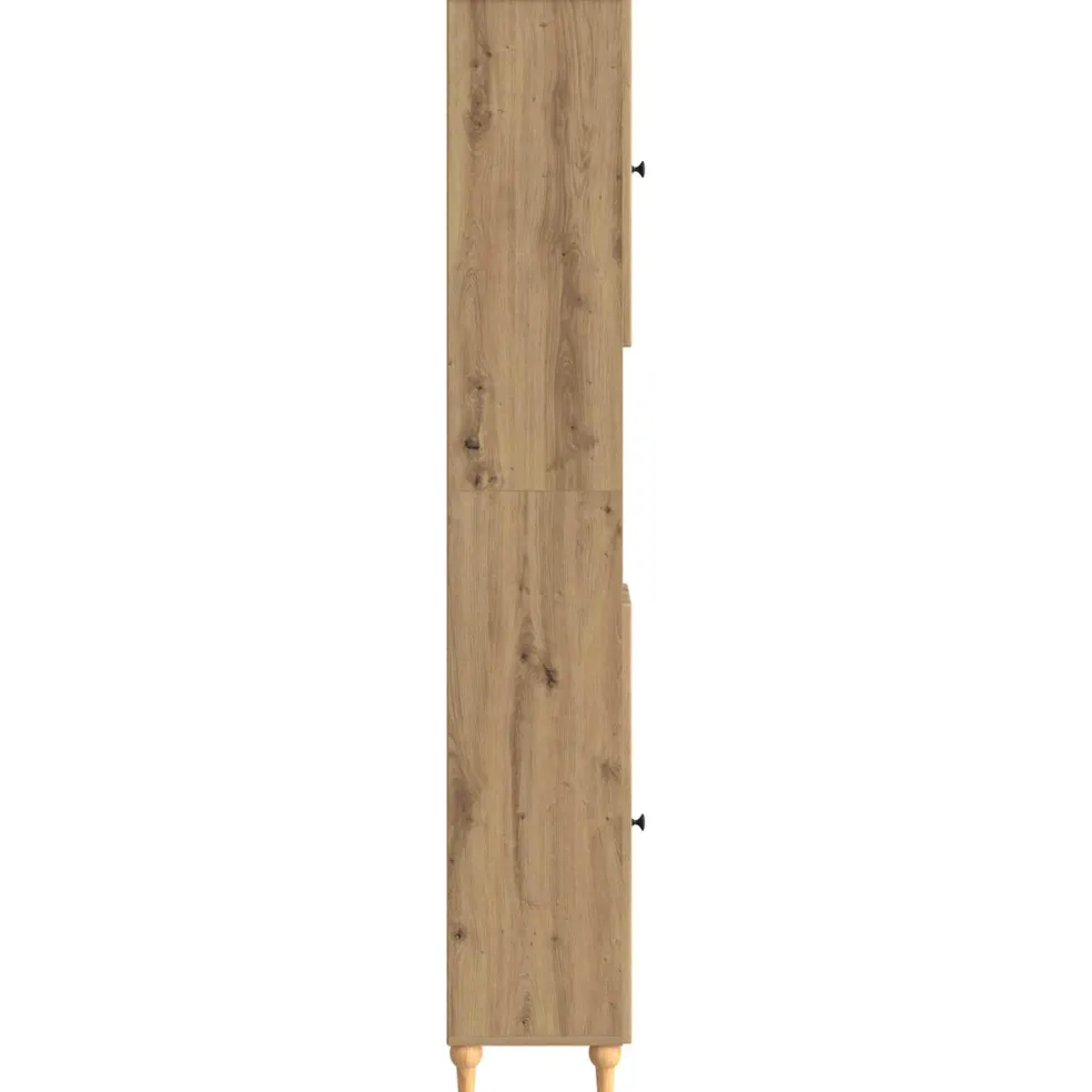 vidaXL Badkamerkast met Open Plank ALKMAAR Artisanaal eiken