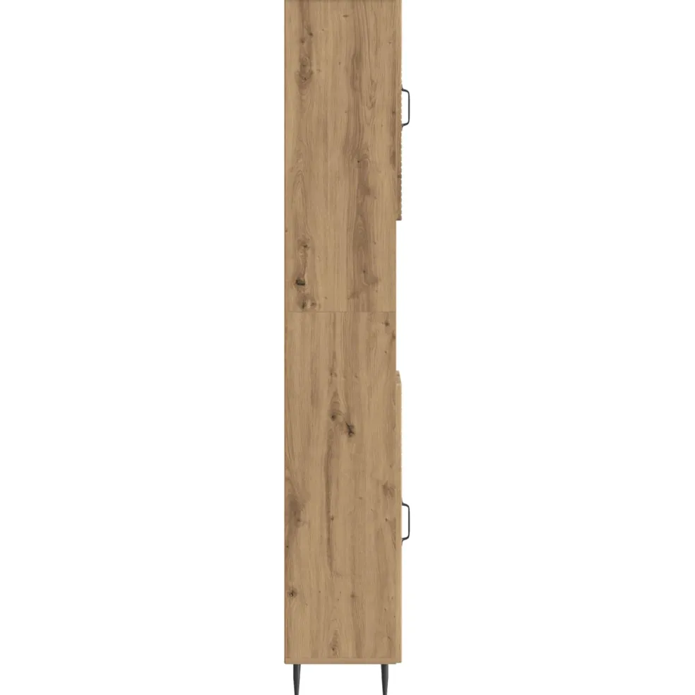 vidaXL Badkamerkast met Open Plank HAARLEM Artisanaal eiken