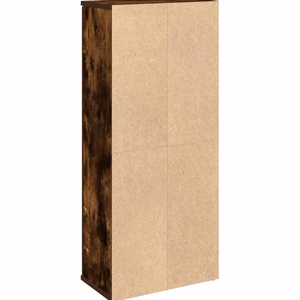 vidaXL Badkamerkast met rolhouder 39x22x90 cm gerookt eikenkleurig