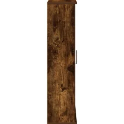vidaXL Badkamerkast met rolhouder 39x22x90 cm gerookt eikenkleurig