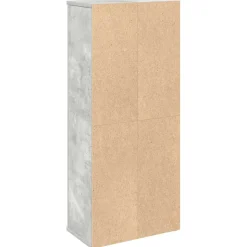 vidaXL Badkamerkast met rolhouder 39x22x90 cm betongrijs