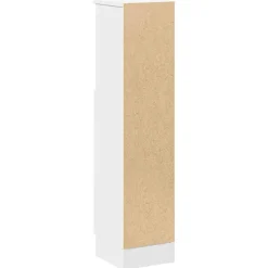 vidaXL Badkamerkast met rolhouder 20,5x22x90 cm wit