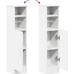 vidaXL Badkamerkast met rolhouder 20,5x22x72 cm sonoma eikenkleurig