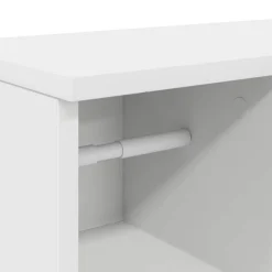 vidaXL Badkamerkast met rolhouder 39x22x90 cm wit