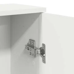 vidaXL Badkamerkast met rolhouder 39x22x90 cm wit
