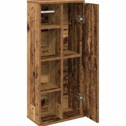 vidaXL Badkamerkast met rolhouder 20,5x22x90 cm sonoma eikenkleurig