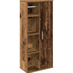 vidaXL Badkamerkast met rolhouder 20,5x22x90 cm sonoma eikenkleurig