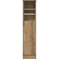 vidaXL Badkamerkast met rolhouder 20,5x22x90 cm artisanaal eikenkleur