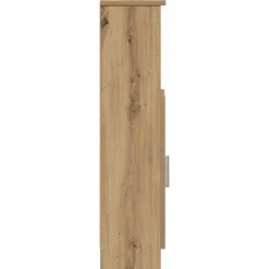vidaXL Badkamerkast met rolhouder 20,5x22x90 cm artisanaal eikenkleur