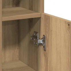 vidaXL Badkamerkast met rolhouder 20,5x22x90 cm artisanaal eikenkleur