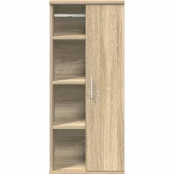 vidaXL Badkamerkast met rolhouder 39x22x90 cm sonoma eikenkleurig