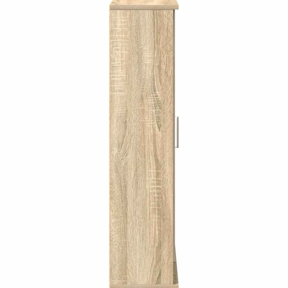 vidaXL Badkamerkast met rolhouder 39x22x90 cm sonoma eikenkleurig